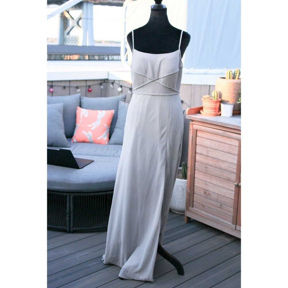 Azazie Nayla Flowy Chiffon Long Dress - Size 6
